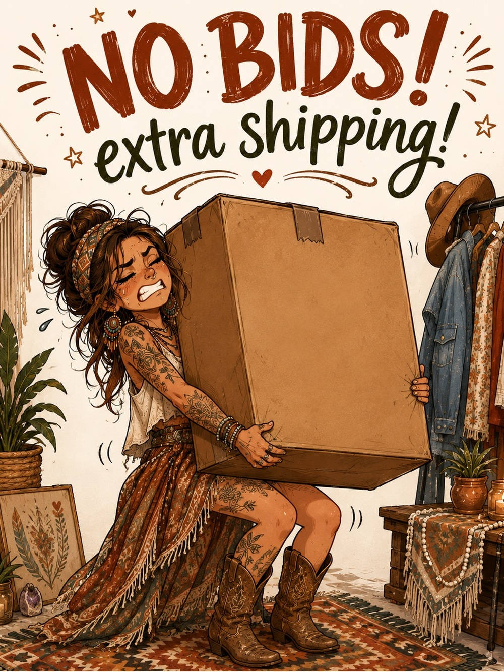 Extra shipping because you love my stuff sooooo much 💕